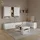 livinity® Wohnwand, Piave Weiß/Sonoma 5 Teile