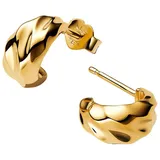 Pandora 263873C00 Damen-Creolen Wellig Goldfarben