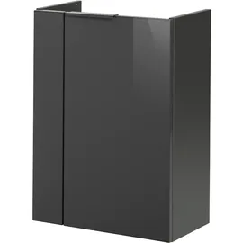 Fackelmann Waschbeckenunterschrank 44 x 60 x 24,3 cm Anthrazit