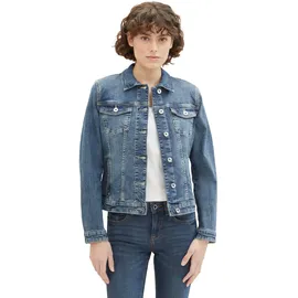 Tom Tailor Authentic Jeansjacke Used Dark Stone Blue Denim XS