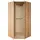 Priess Eckkleiderschrank PRIESS "Husum", beige (astkernbuchefarben), H:196cm, Schränke, Eckkleiderschrank