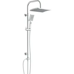 Schütte Duschset MALLORCA, Regendusche ohne Armatur, Duschsystem mit Kopfbrause und Handbrause, Duschbrause, Dusche Chrom