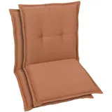 GO-DE Niederlehnerauflage 100 x 50 x 7 cm braun 2 St.