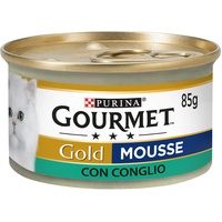 Purina Gourmet Gold Mousse feucht Katze mit Kaninchen 24 Dosen à 85 g je