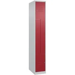 C+P Z-Spind Classic PLUS, 2 Fächer, 1850x300x500mm, 7035/3003 Verschluss Zylinderschloss