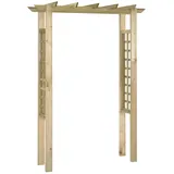 vidaXL Gartenlaube Rosenbogen 150 x 60 x 204 cm Holz Imprägniert