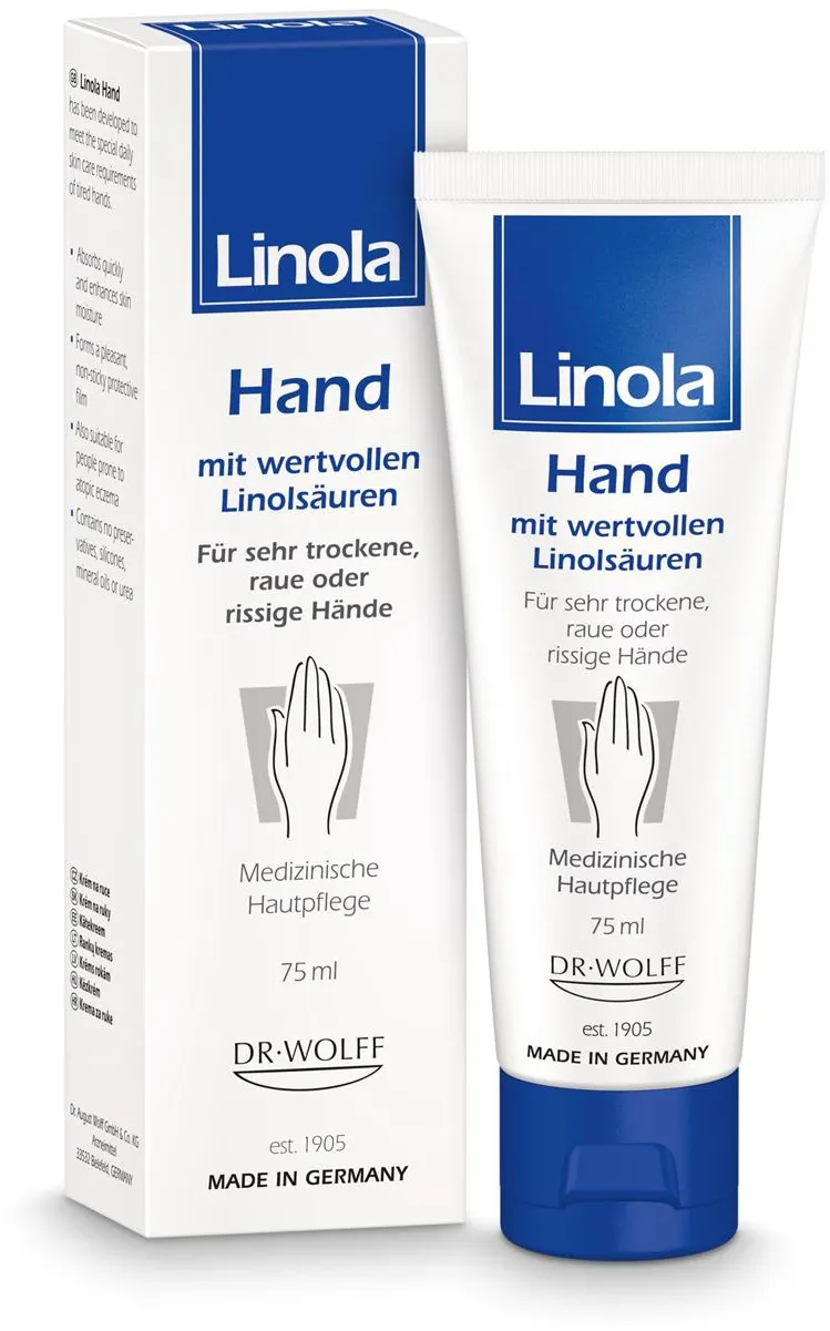 Linola Hand - Handcreme für trockene, raue oder rissige Hände