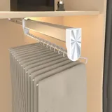 Ausziehbarer Kleiderbügel, Verstellbarer Hosenbügel, Obenliegende Teleskopschiene, Geeignet Für Kleidung, Weiß, 29,2 Cm