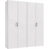 WIMEX Kleiderschrank »Mugano,in 8 Breiten,3 Höhen,2 Tiefen, viele Farben, Made in Germany« in Basic oder Premium Ausstattung, mit langen oder kurzen Griffen aus Metall, mit oder ohne Spiegel, schwarz