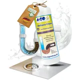 AGO Abfluss-Clean Abflussreiniger flüssig 1L / kraftvoller Rohrreiniger löst Haare, Verstopfungen, Essensreste/Abflussfrei in Küche und Bad/Duschabfluss Reiniger
