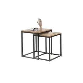 Sofa.de Couchtisch 2er Set Mehrfarbig Wildeiche 115 x 70 cm