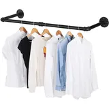 91,4 cm industrieller Rohr-Kleiderständer, Wandhalterung für Kleiderstange für Waschküche, bis zu max. 61 kg Belastung