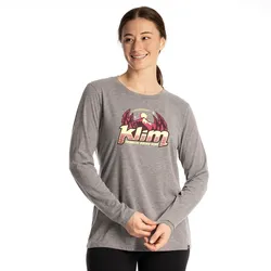 Klim Estelle, t-shirt manches longues femmes - Gris - L