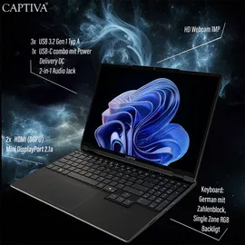CAPTIVA Highend Gaming I94-432GE 15,3" AMD Ryzen 7 255 32 GB RAM 1 TB SSD RTX 5070 Win11 Pro