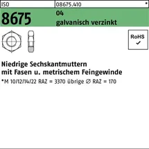 F. REYHER Nchfg. GmbH & Co. KG Sechskantmutter ISO 8675 M16 x 1,5 50 Stück