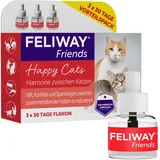 Nachfüllflakons für FELIWAY Friends - 3 x 30 Tage Vorteilspack für den Pheromon Verdampfer, 3 x 48ml