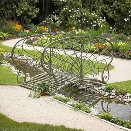 DanDiBo Ambiente Gartenbrücke 150 cm Grün