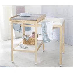 roba Bade-Wickel-Kombination »Baby Pool« - 56x83x100cm - braun - Holz / Polyester / Kunststoff