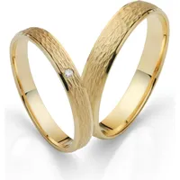 Trauring FIRETTI "Schmuck Geschenk Gold 750 Hochzeit Ehering "LIEBE"" Gr. 58, gold (gelbgoldfarben), Fingerringe, 58, ohne Brillant, Gelbgold 375, 4mm, Made in Germany, wahlweise mit oder ohne Brillant