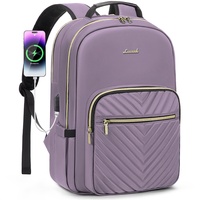 LOVEVOOK Laptop Rucksack Damen, 15,6 Zoll Wasserdicht Schulrucksack Mädchen Teenager mit USB-Ladeanschluss, Groß Laptoprucksack für Business Reisen Schule Arbeit Uni