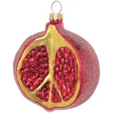 Krebs Glas Lauscha Weihnachtsornament Granatapfel 1-tlg. 6cm