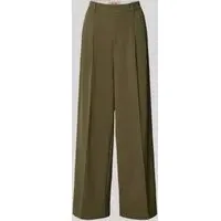 Mos Mosh Stoffhose mit Bundfalten Modell 'Charlize', Oliv, 42