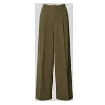 Mos Mosh Stoffhose mit Bundfalten Modell 'Charlize', Oliv, 42