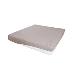 Jersey-Elasthan Boxspringbetttuch , beige , Baumwollmischgewebe , Maße (cm): B: 190 H: 26 T: 26