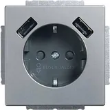 Busch-Jaeger USB-Steckdose 20 EUCB2USB-866 Silber 2 St.