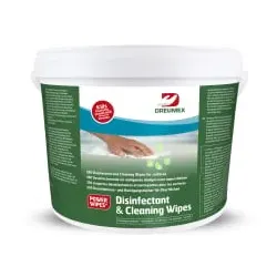 Dreumex Desinfektionstücher Disinfectant & Cleaning Wipes 74703501001 , 1 Eimer = 350 Tücher, Maße (L x B): 190 x 145 mm