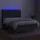 vidaXL Boxspringbett 140 x 190 cm Dunkelgrau