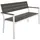 Tectake Gartenbank, 2-Sitzer, wetterfest, 128 x 59 x 88 cm