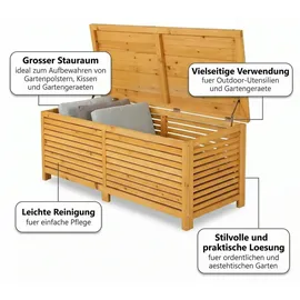 MuCoLa Auflagenbox 140 x 52 x 46 cm Braun