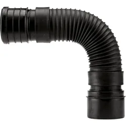 PE WC-Anschlussrohr flexibel, gerade, DN 90/ DN 100 3-fach verstellbar