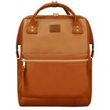 Kah&Kee Damen Leder Rucksack Buff/Kamel