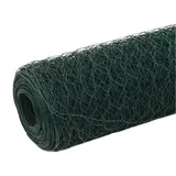 vidaXL Drahtzaun Stahl mit PVC-Beschichtung 25x1,2 m Grün