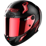 Nolan X-804 RS Ultra Carbon Iridium Edition, Helm, schwarz-rot, Größe S