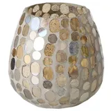 Boltze Windlicht KEMIS Glas Braun