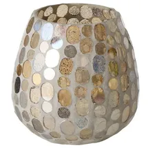 Boltze Windlicht KEMIS Glas Braun