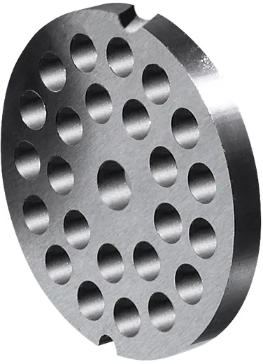 Disque perforé pour hachoir à viande type 12, Ø 70 mm, avec 2 encoches, perforations Ø 3 mm