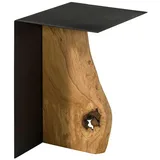 MASSIVMOEBEL24.DE Couchtisch Eiche Braun 33 x 30 x 45 cm