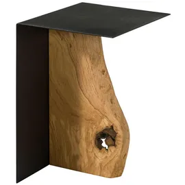 MASSIVMOEBEL24.DE Couchtisch Eiche Braun 33 x 30 x 45 cm
