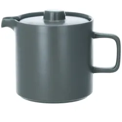 blomus Pilar Teekanne Kanne 1 L  Keramik pewter zinngrau