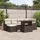 vidaXL Garten-Sofa-Set 7-tlg. braun/beige