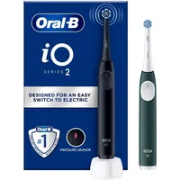 Oral-B iO Series 2 Night Black + 2. Handstück Forest Green