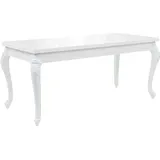 Prolenta Premium  Esstisch 179 x 89 x 81 cm Hochglanz Weiß - Weiß