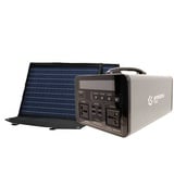 Emissimo Tec Starter Set Mobiler Strom 1000W Power Station + 100W Solar Panel