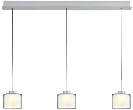 Hell LED-Pendelleuchte Klara Alu, Eisen, Stahl & Metall Grau Alu