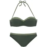 JETTE Bügel-Bandeau-Bikini Damen Grün 38 Cup A