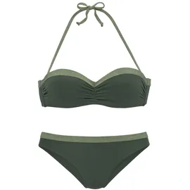 JETTE Bügel-Bandeau-Bikini Damen Grün 38 Cup A